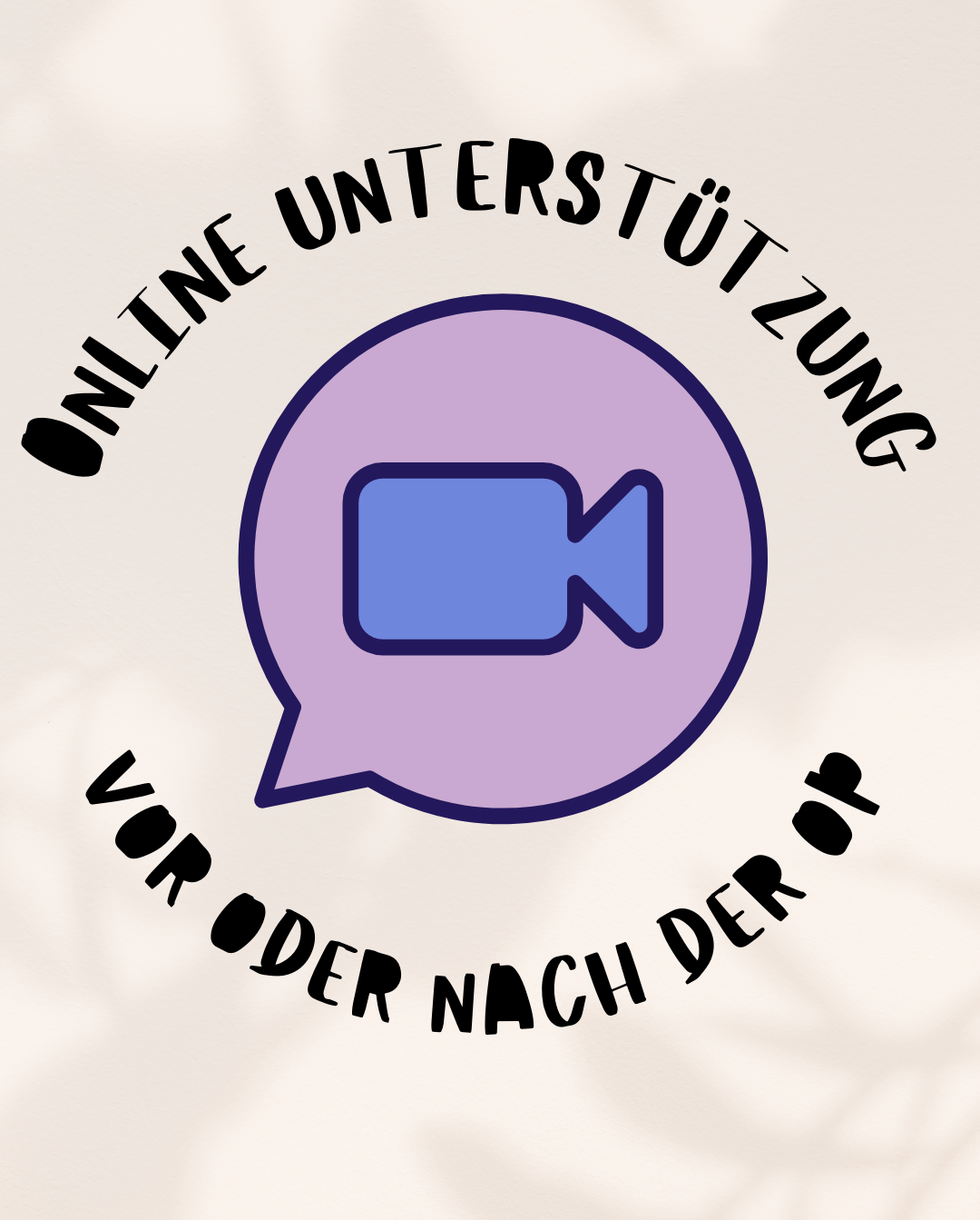 Online-Gespräch zur Unterstützung, vor oder nach der OP