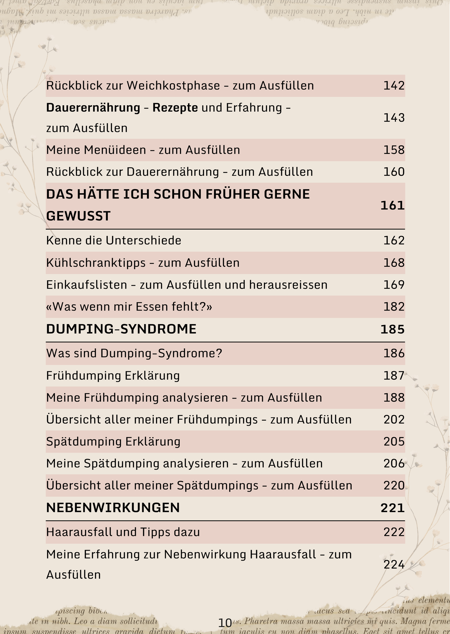 Digitale Ausgabe (PDF/digital ausfüllbar) - Dein Sach- & Tagebuch zur Magenverkleinerung