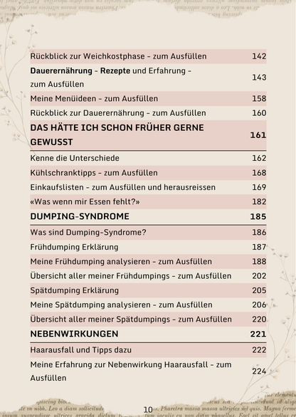 Digitale Ausgabe (PDF/digital ausfüllbar) - Dein Sach- & Tagebuch zur Magenverkleinerung
