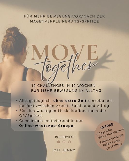 Deine 12-Wochen-Alltagsbewegung/Wohlfühl-Challenges mit echter Begleitung