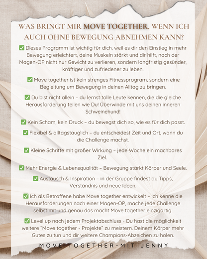 Deine 12-Wochen-Alltagsbewegung/Wohlfühl-Challenges mit echter Begleitung