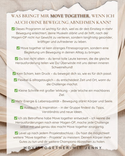 Probewoche, 7 Tage testen - Deine 12-Wochen-Alltagsbewegung/Wohlfühl-Challenges